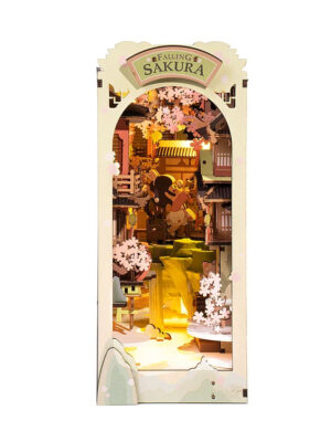 Robotime Rolife Falling Sakura DIY Book Nook Kit