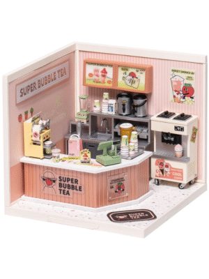 ROBOTIME ROLIFE BUBBLE TEA HOUSE DIY Dollhouse Kit