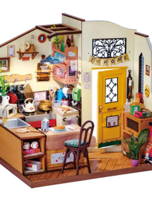 Robotime Rolife Cozy Kitchen DIY Dollhouse Kit