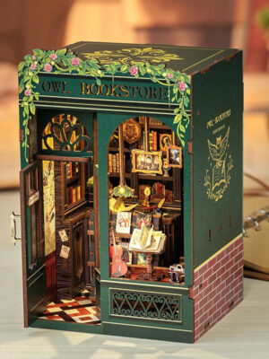Owl Bookstore DIY Booknook Kit