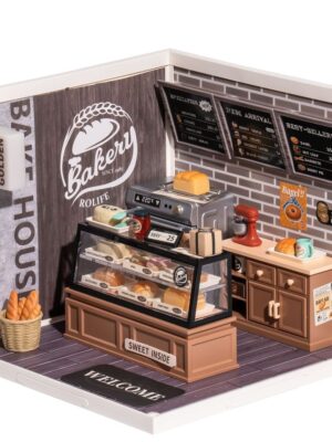 Robotime Rolife Golden Wheat Bakery DIY Dollhouse Kit