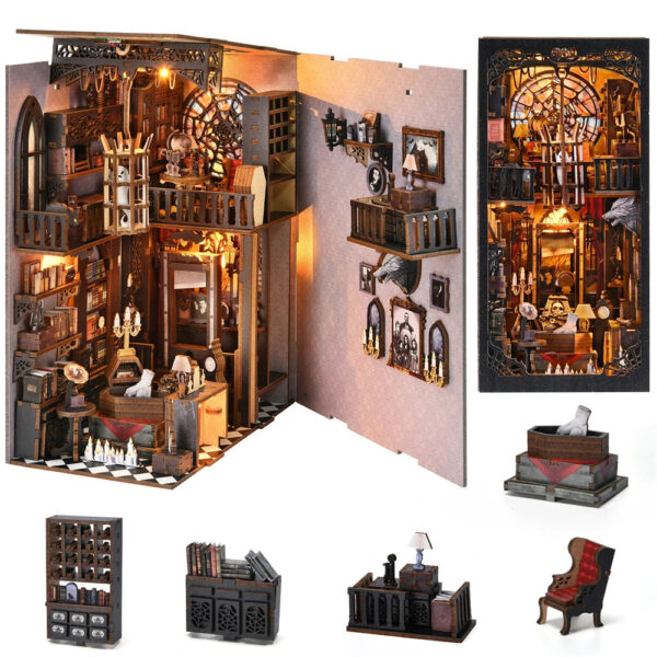 Gothic Family Book Nook Kit