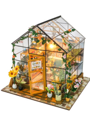 Sunshine Flower House DIY Dollhouse Kit