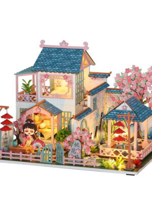 Peach Blossom DIY Casa Dollhouse Kit