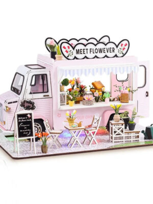 Meet Flower Car DIY Dollhouse Store Kit