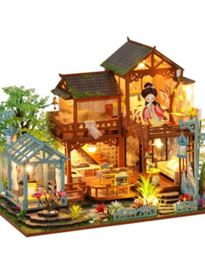 Chinese Ancient Garden Room DIY Dollhouse Kit