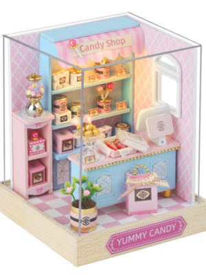 Mini Casa Candy Shop DIY Dollhouse Kit