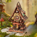 ROKR Robotime Cuckoo Clock | DIY Wooden Gear Clock Kit
