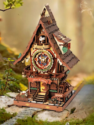 ROKR Robotime Cuckoo Clock | DIY Wooden Gear Clock Kit